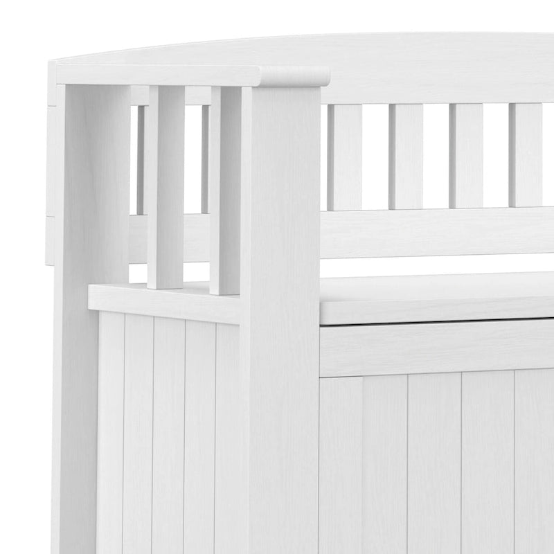 36 Wide Solid Wood Transitional Small Entryway Storage Bench