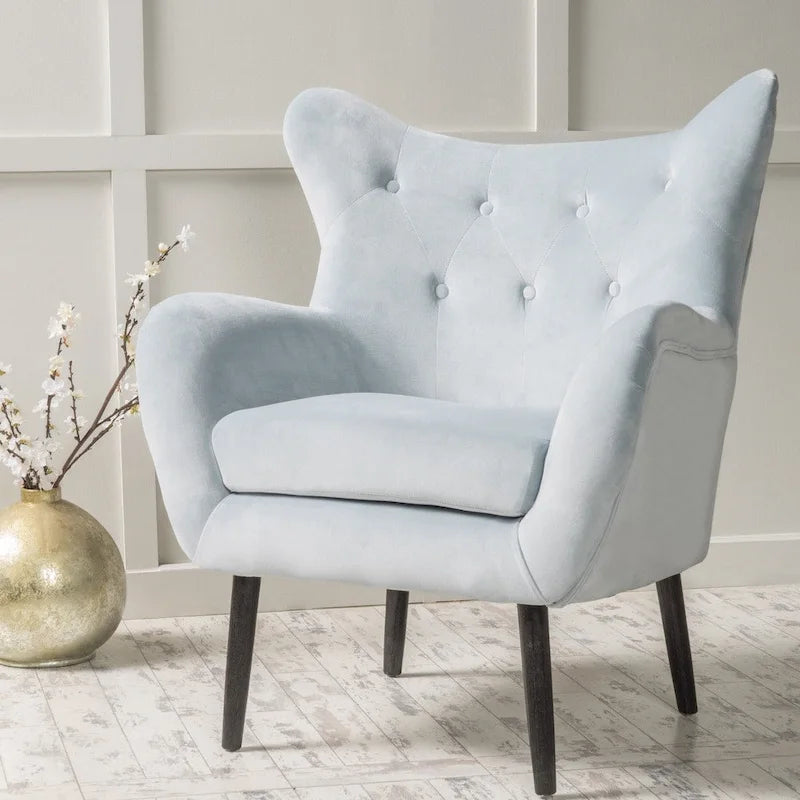 Mid-century Upholstered Arm Chair 30.25D x 34.25W x 39.75H