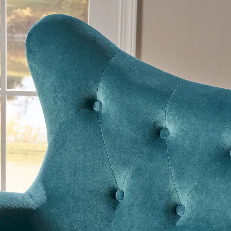 Fauteuil rembourré du milieu du siècle 30,25P x 34,25L x 39,75H