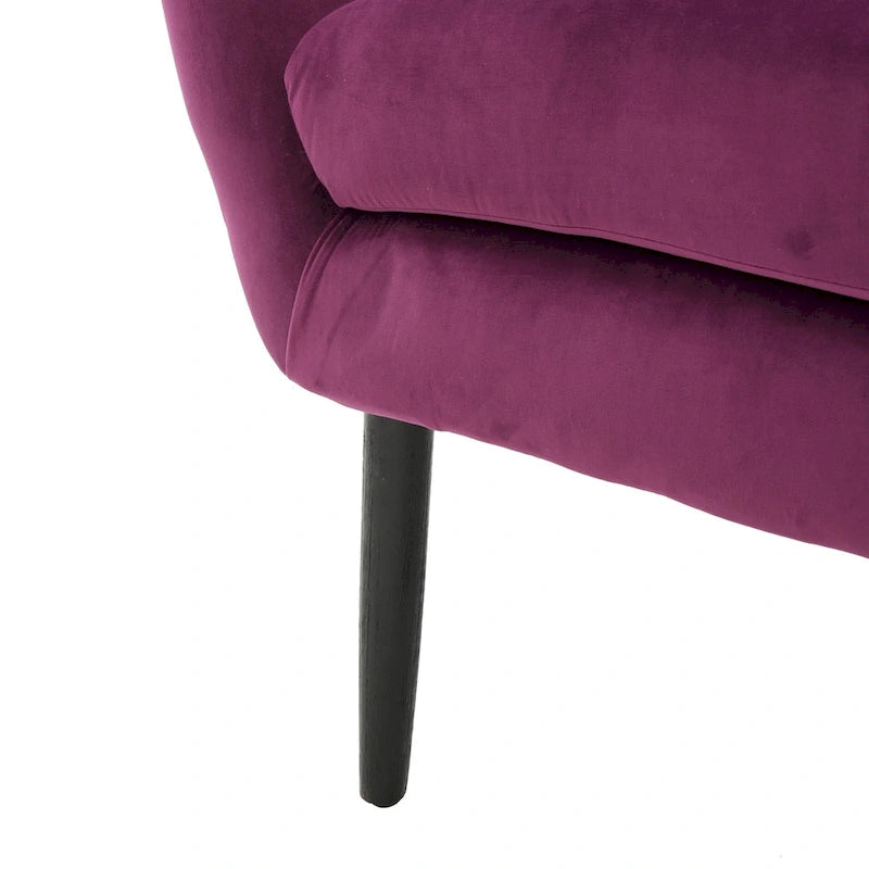 Fauteuil rembourré du milieu du siècle 30,25P x 34,25L x 39,75H