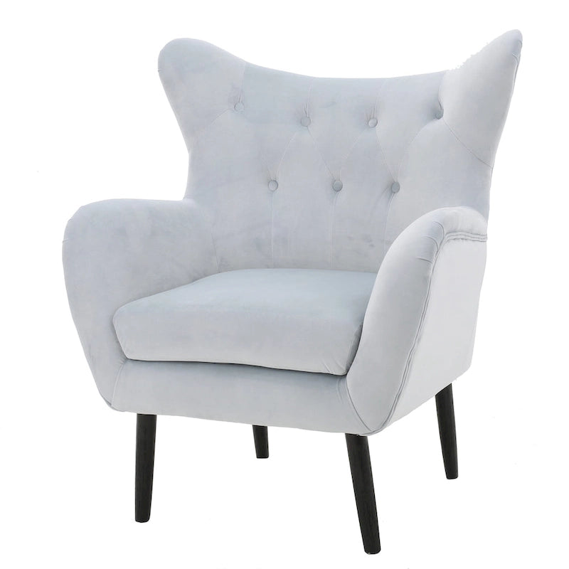 Fauteuil rembourré du milieu du siècle 30,25P x 34,25L x 39,75H