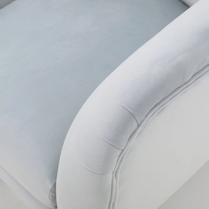 Fauteuil rembourré du milieu du siècle 30,25P x 34,25L x 39,75H