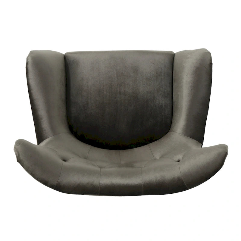 Fauteuil rembourré du milieu du siècle 30,25P x 34,25L x 39,75H