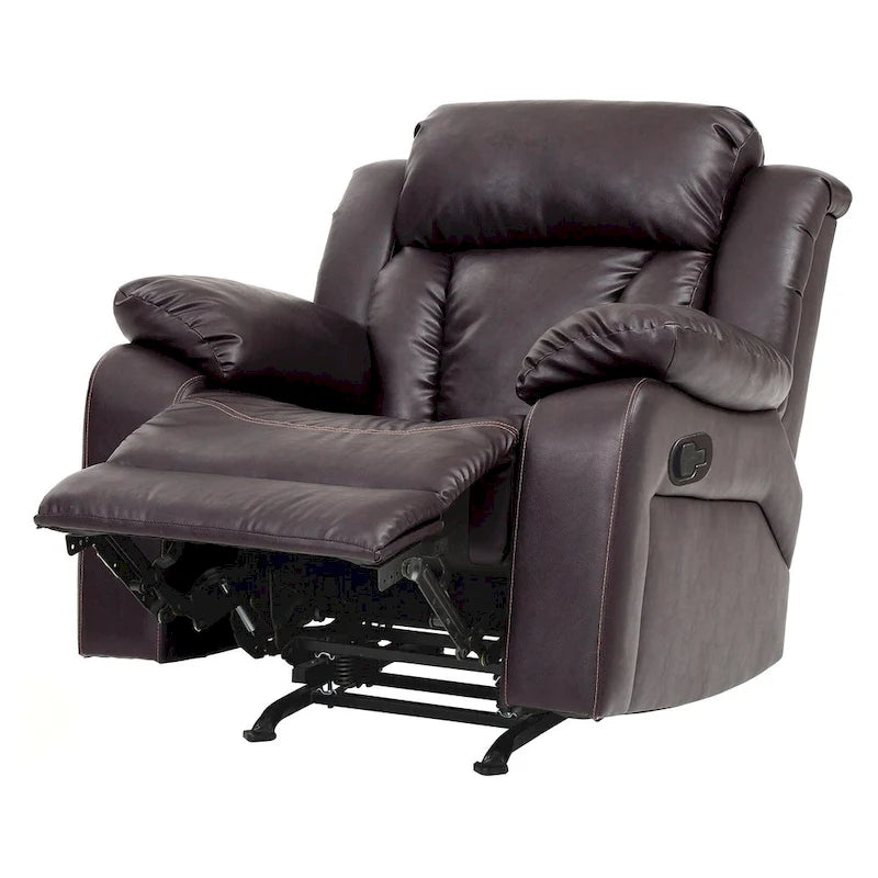 Fauteuil inclinable en similicuir - 38L x 37P x 41H