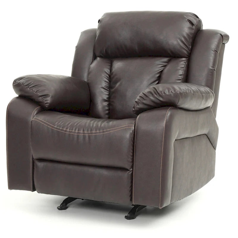 Fauteuil inclinable en similicuir - 38L x 37P x 41H