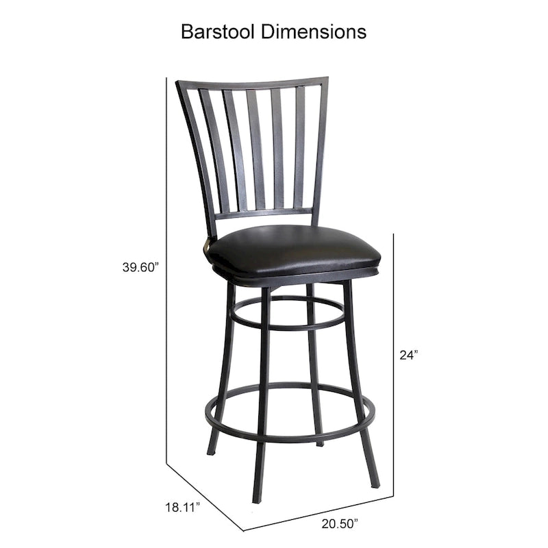 Tabouret de bar pivotant de qualité commerciale