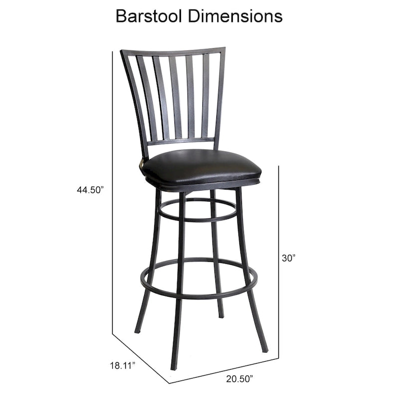 Tabouret de bar pivotant de qualité commerciale