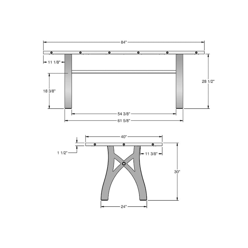 Solid Wood Extendable Table