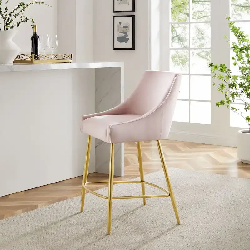 Performance Velvet Counter Stool