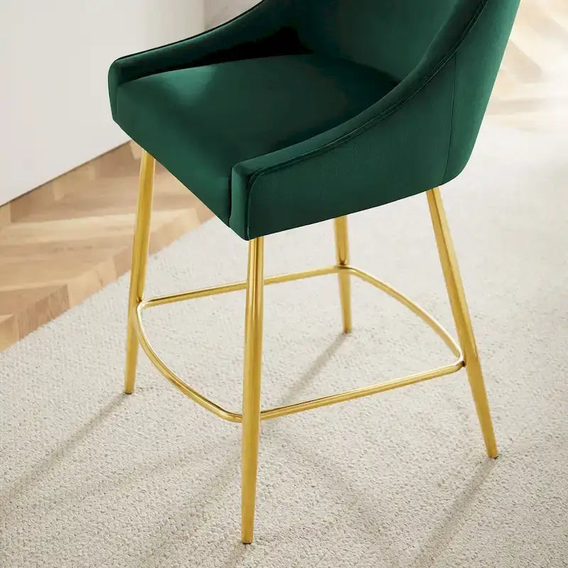 Performance Velvet Counter Stool