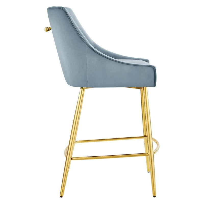 Performance Velvet Counter Stool