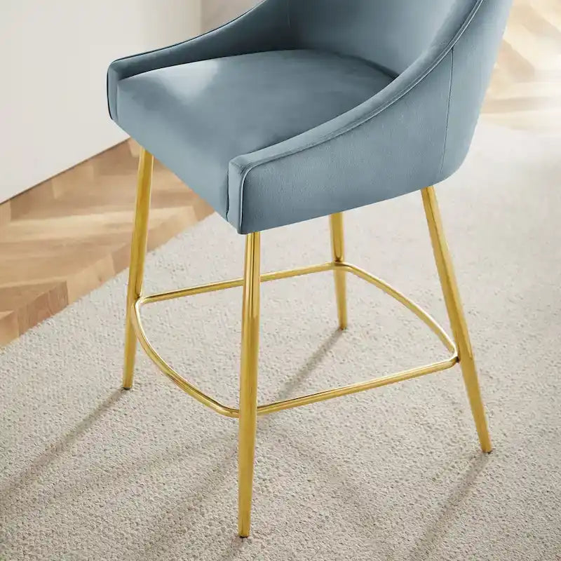 Performance Velvet Counter Stool