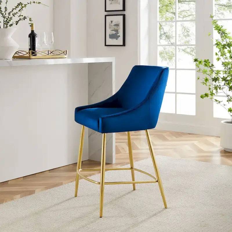 Performance Velvet Counter Stool