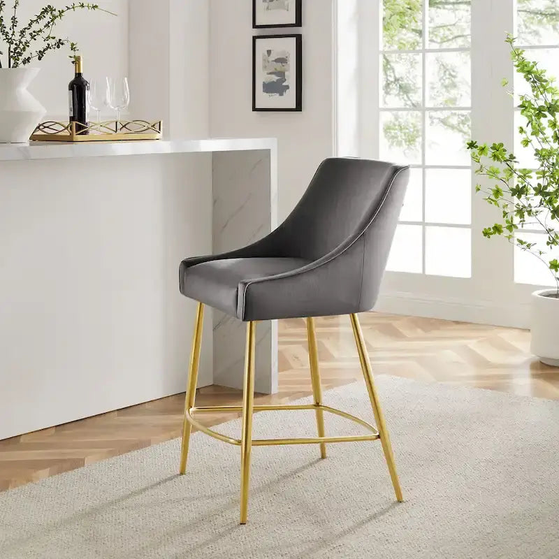 Performance Velvet Counter Stool