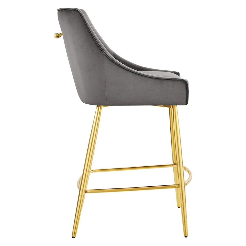 Performance Velvet Counter Stool