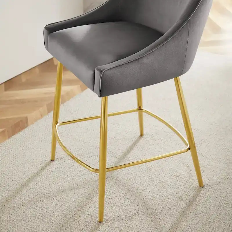 Performance Velvet Counter Stool