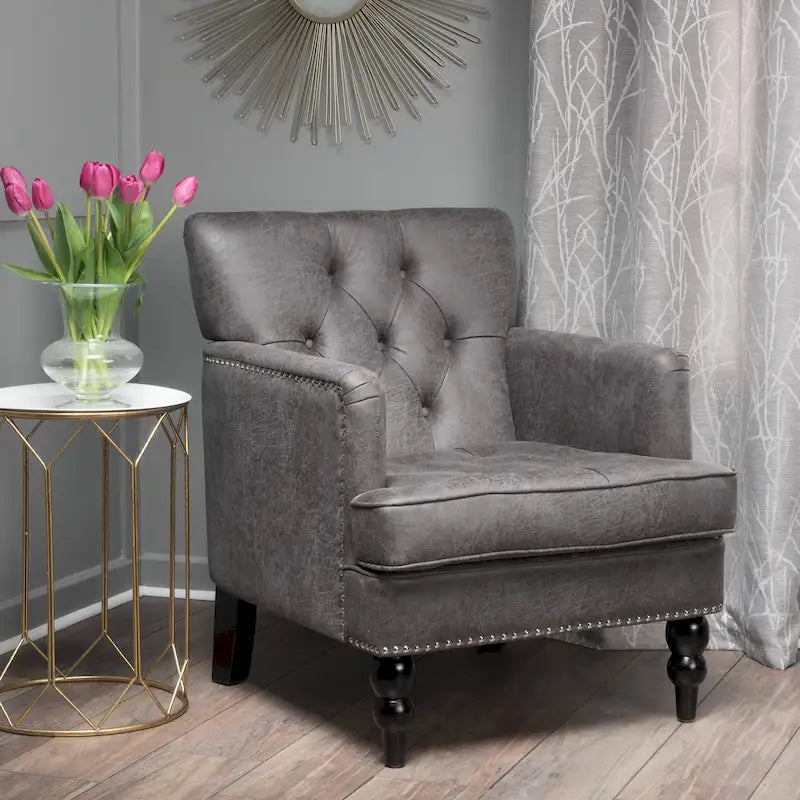 Microfiber Club Chair - 28.00 L x 29.50 W x 33.50 H