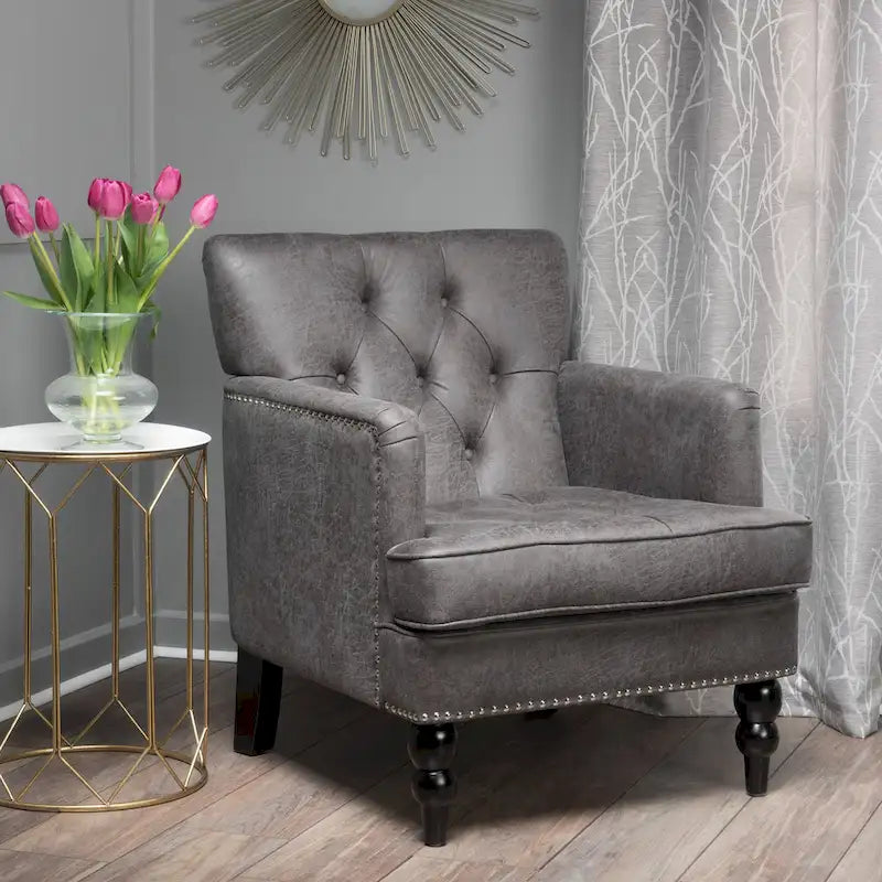 Microfiber Club Chair - 28.00 L x 29.50 W x 33.50 H