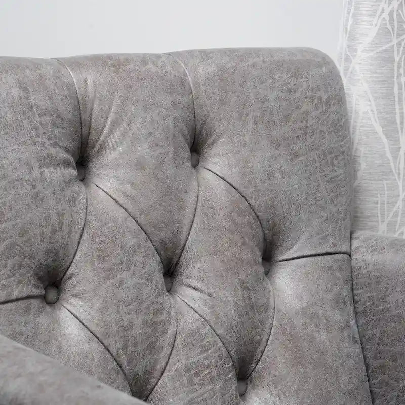 Fauteuil club en microfibre - 28.00 L x 29.50 P x 33.50 H