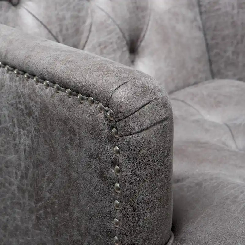 Fauteuil club en microfibre - 28.00 L x 29.50 P x 33.50 H