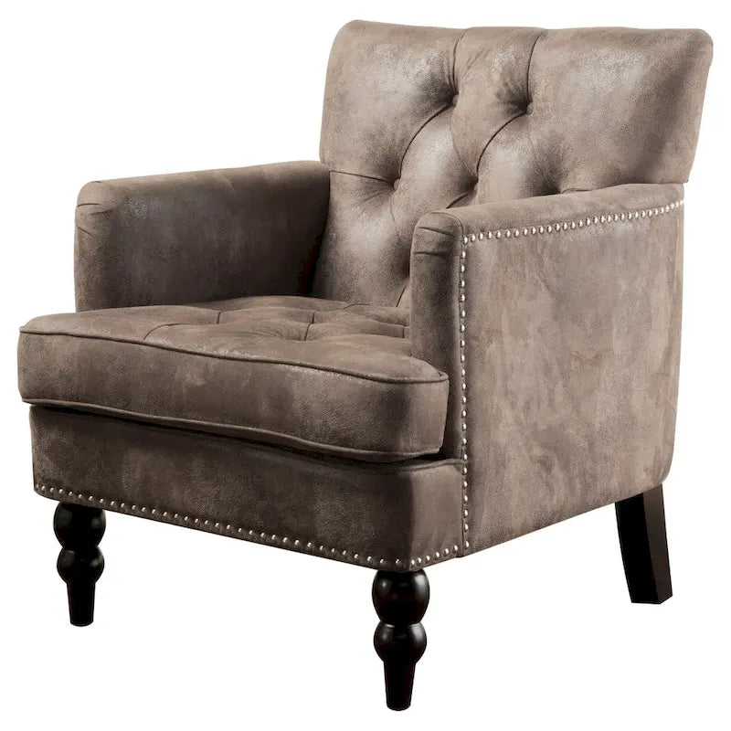 Fauteuil club en microfibre - 28.00 L x 29.50 P x 33.50 H