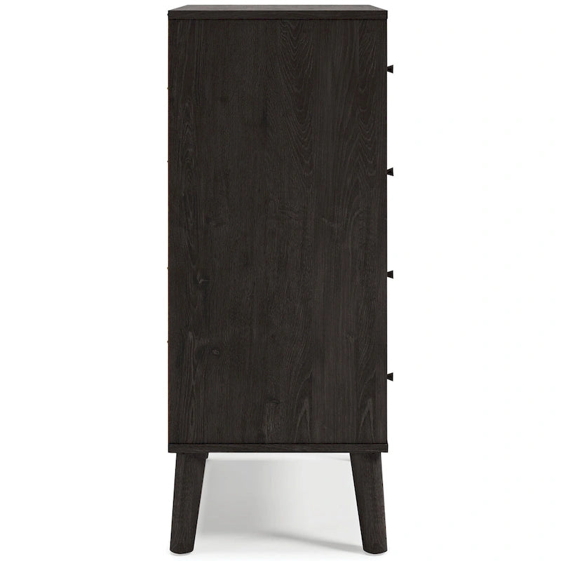 Commode bicolore avec finition blanc mat et veinage bois Sugarberry