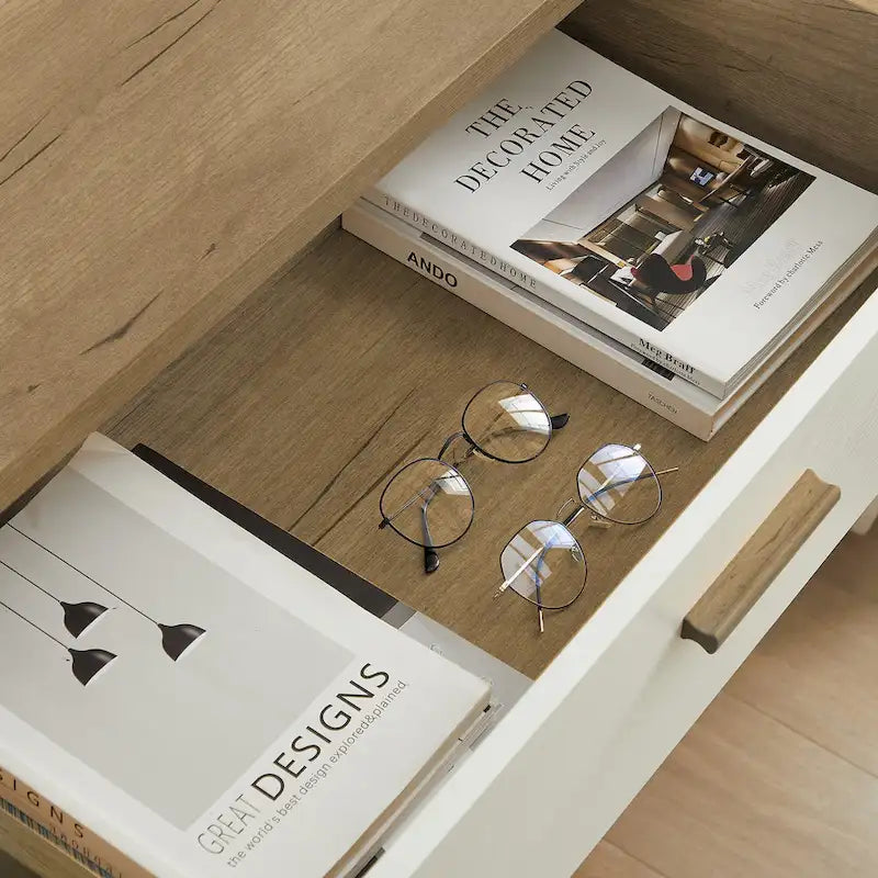 Armoire de rangement de style ferme moderne avec tiroirs pour salon, salle à manger