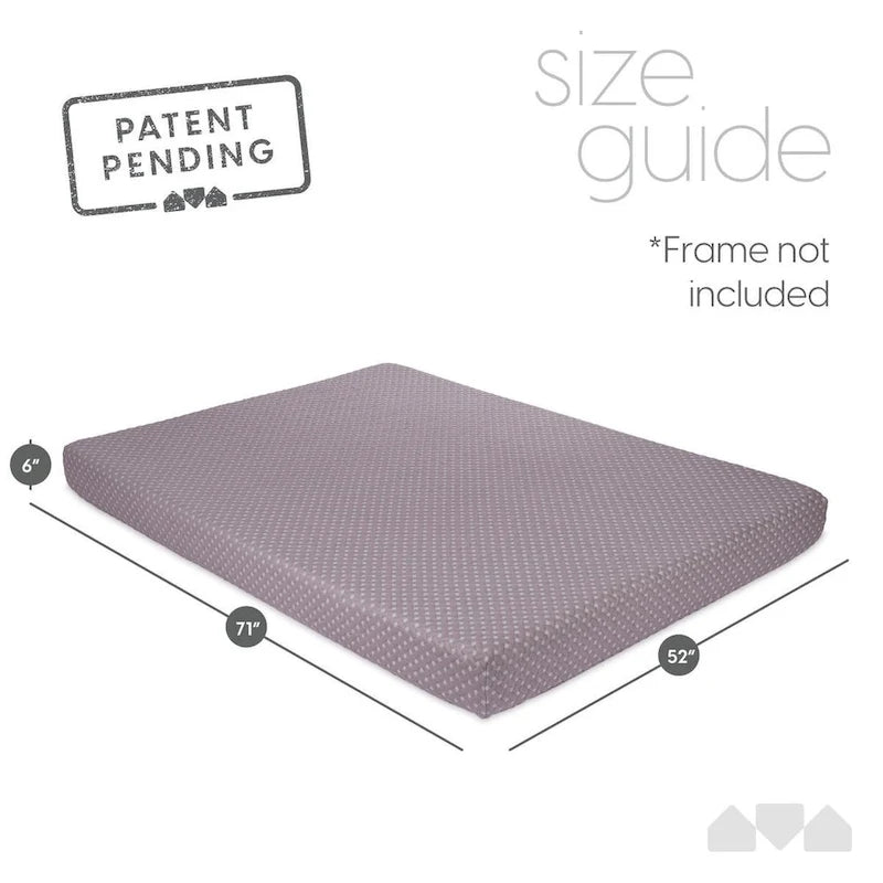 Memory Foam Futon Mattress - Grey - Full