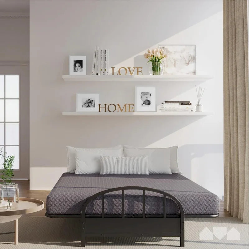 Memory Foam Futon Mattress - Grey - Full