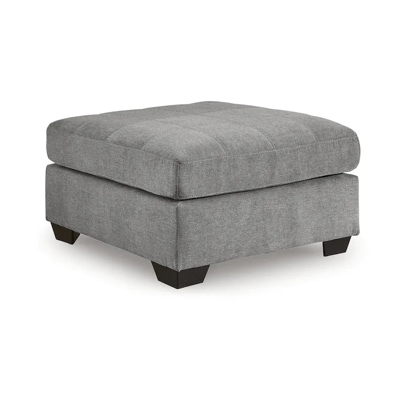 Gray Oversized Accent Ottoman