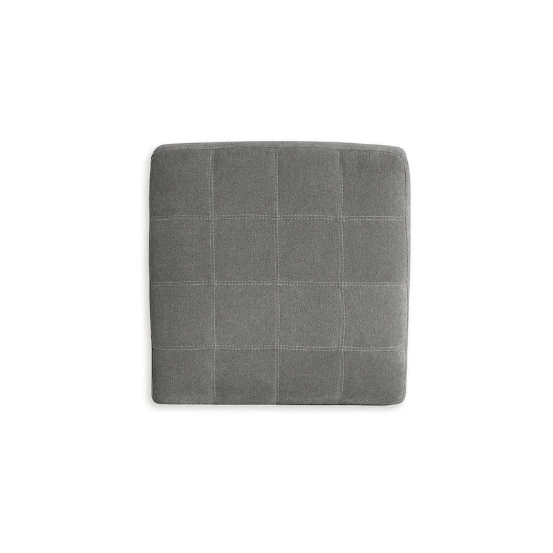 Gray Oversized Accent Ottoman