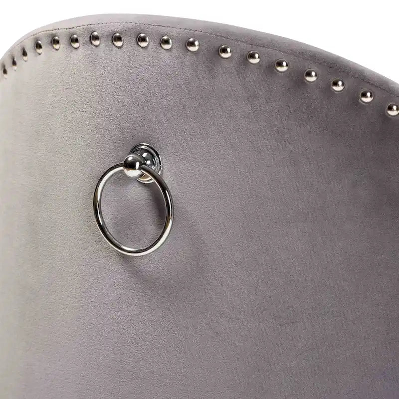 Fauteuil d'appoint roulant en velours Glam et Luxe