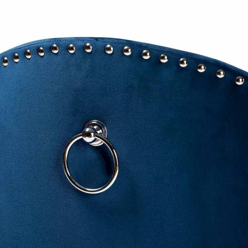 Fauteuil d'appoint roulant en velours Glam et Luxe
