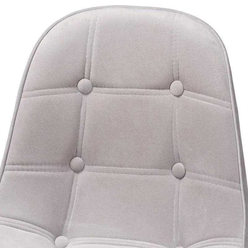 Chaise de bureau pivotante contemporaine en velours glamour de luxe et métal doré