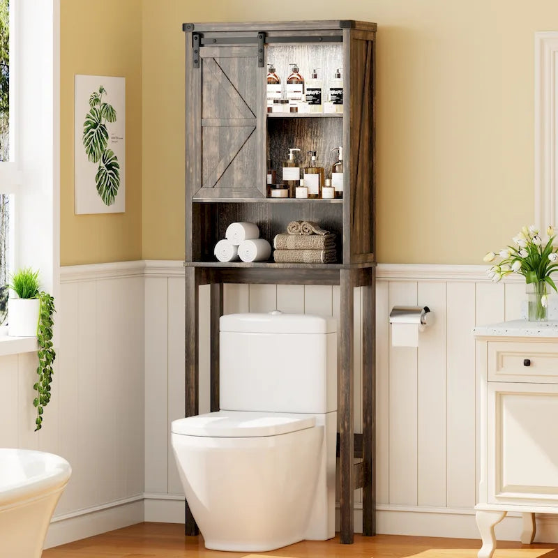 Freestanding Over The Toilet Storage