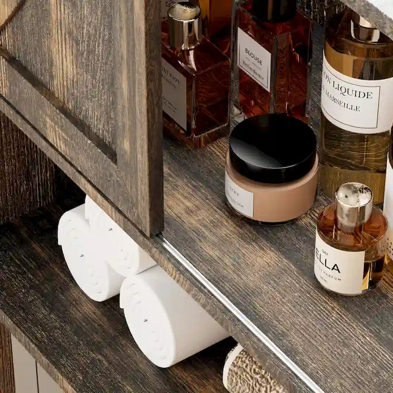 Meuble de rangement autoportant au-dessus des toilettes