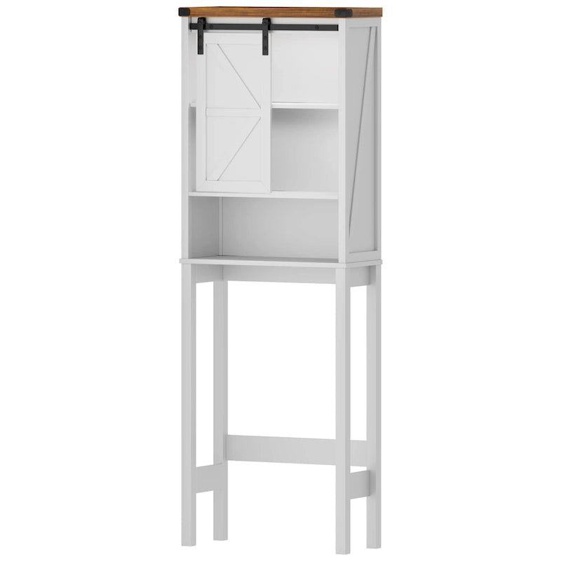 Meuble de rangement autoportant au-dessus des toilettes