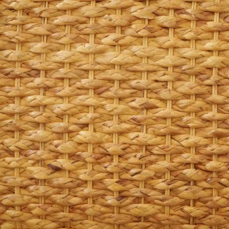 Solid Wood Natural Water Hyacinth Indoor Bench