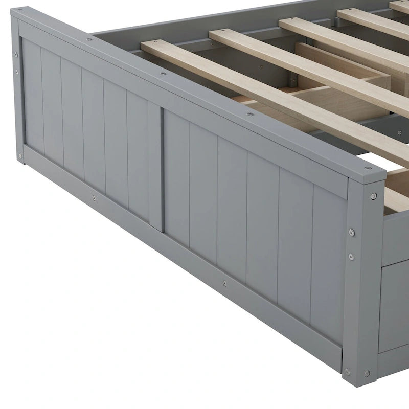 Lit en bois double avec armoire et étagère tout-en-un