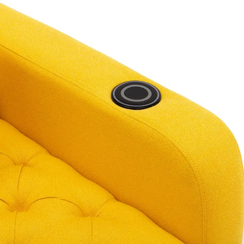 Chaise longue inclinable capitonnée