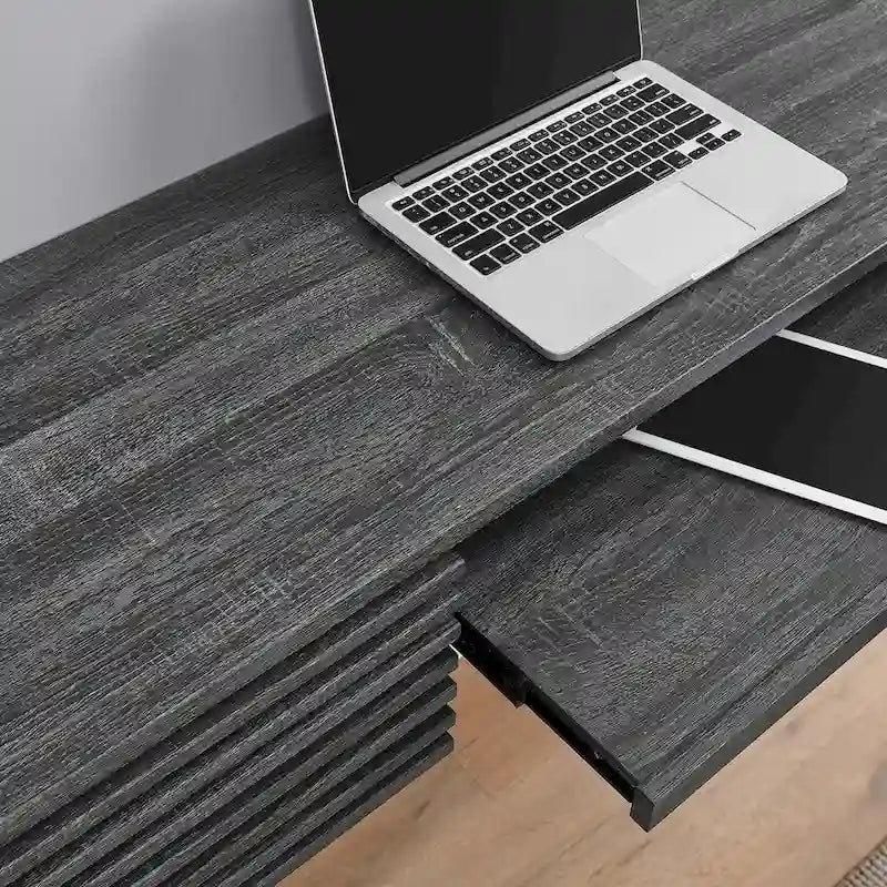 Bureau mural en bois