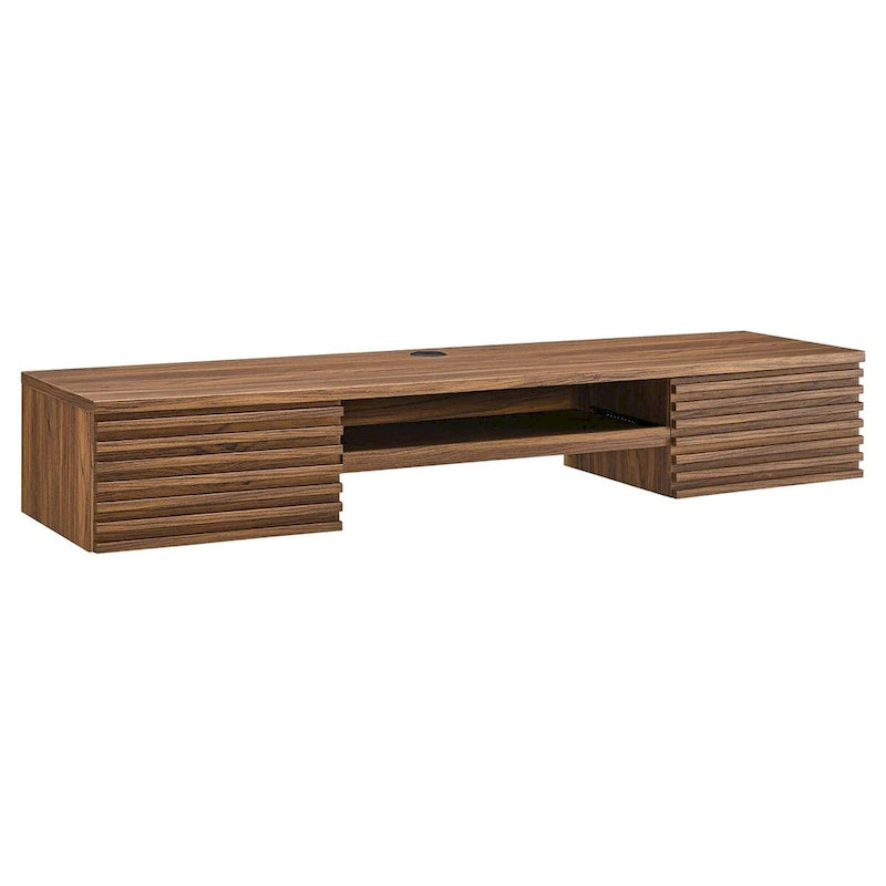 Bureau mural en bois