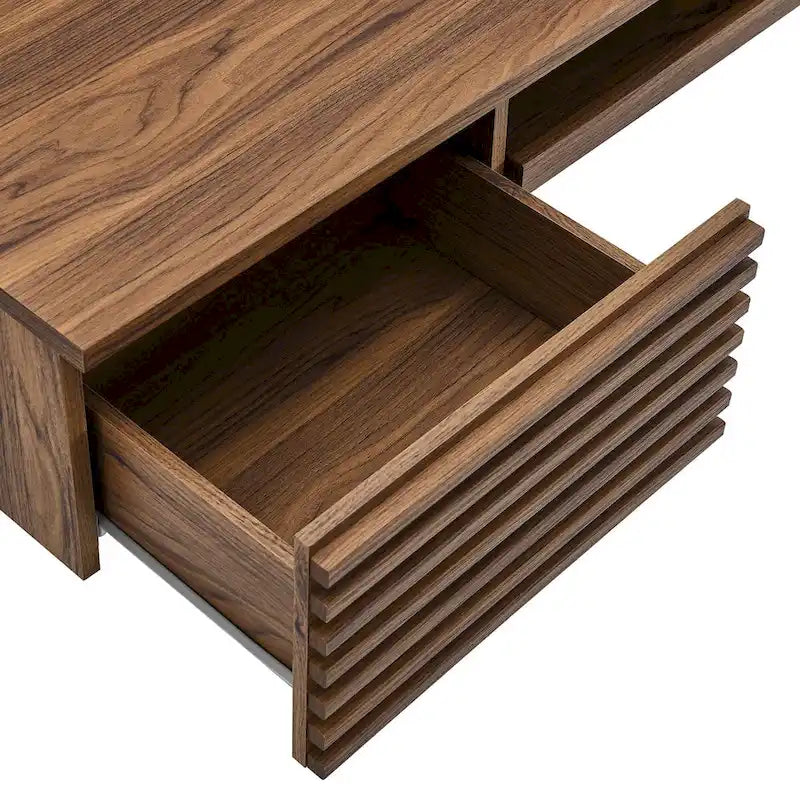 Bureau mural en bois