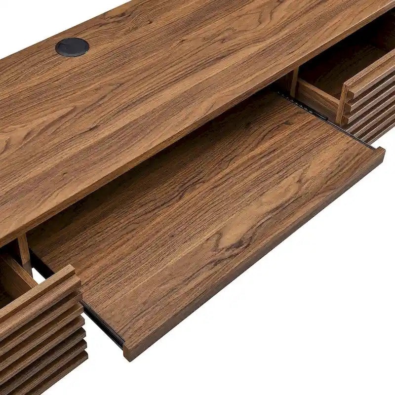 Bureau mural en bois
