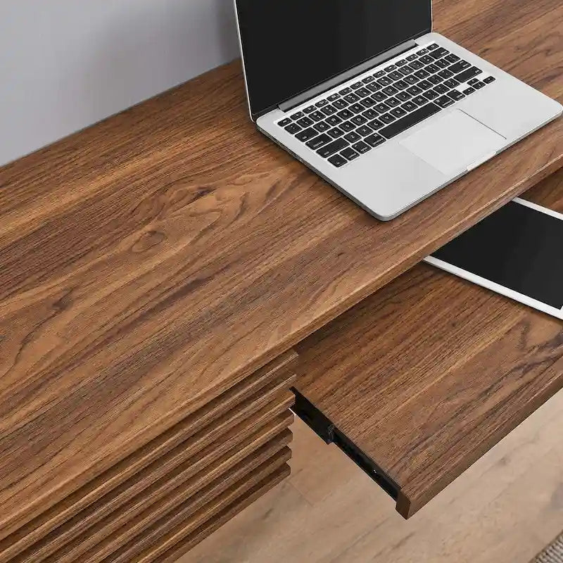 Bureau mural en bois