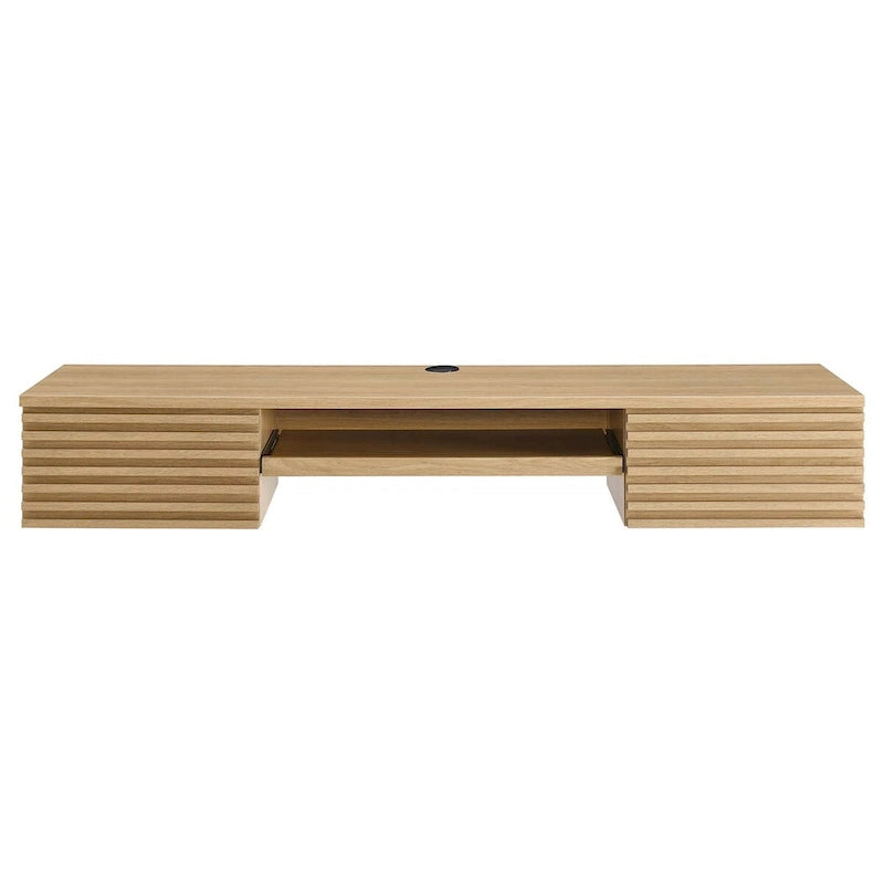 Bureau mural en bois