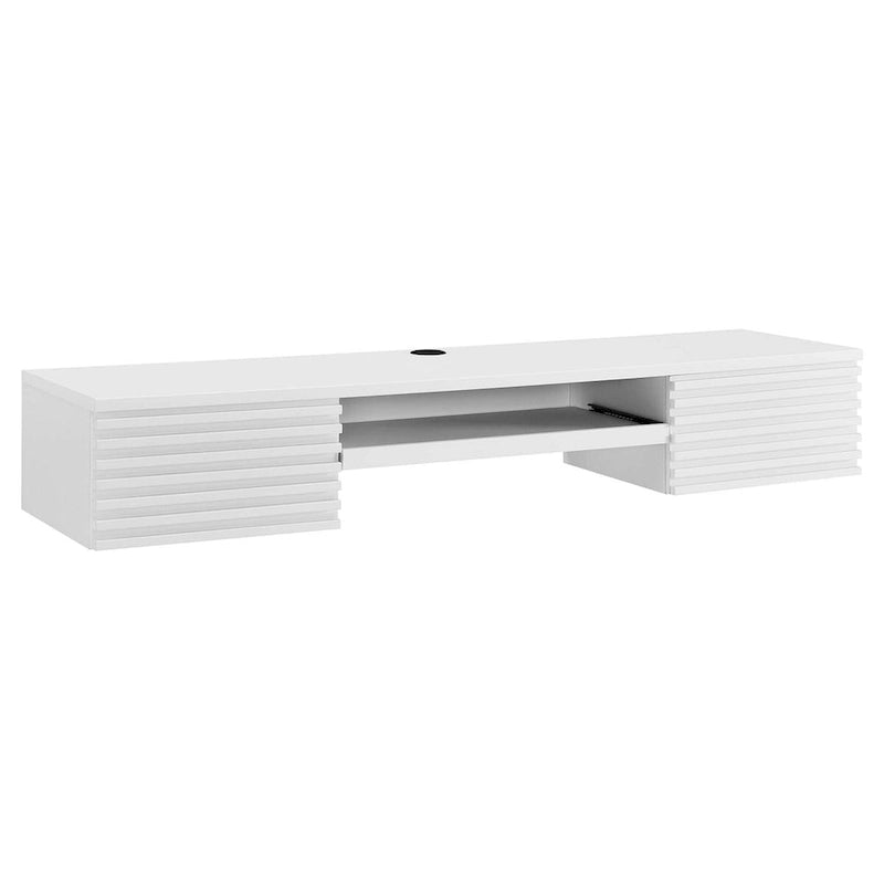 Bureau mural en bois