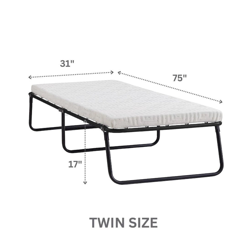 Cooling Gel Foam Folding Steel Frame Guest Bed